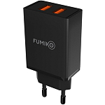 Сетевое ЗУ 2USB 2.4A FUMIKO CH13 черное