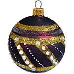 Шар "Золотое плетение 1", серия "ВС", 80мм, в подарочной упаковке КУ-80-1/17/1