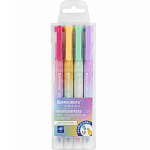 Набор текстовыделителей двусторонних 4 ШТУКИ / 8 ЦВЕТОВ, BRAUBERG GRADE 152509