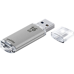 USB 16Gb Smart Buy V-Cut Silver