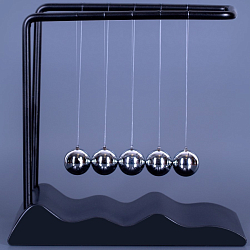 Маятник Ньютона Гармония чёрный, 19см