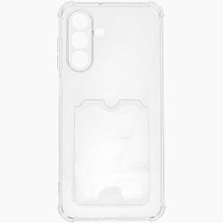 Задняя накладка ZIBELINO Silicone Card Holder для Samsung Galaxy A26 5G (A266) (прозрачный)