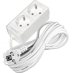 Сетевой удлинитель  5.0м DOMTOK 2гн.,ПВС 3*1  3,5кВт с/з