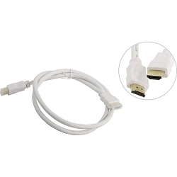 Кабель HDMI <--> HDMI  1.0м TV-COM <CG150SW-1M>, V1.4+3D, белый