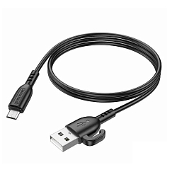 Кабель USB <--> microUSB  1.0м BOROFONE BX91 Symbol, чёрный