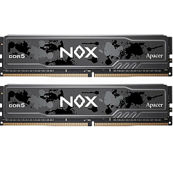 Оперативная память DDR5 32Gb (2*16Gb) APACER Nox, 6400 MHz, CL40, DIMM, радиатор, черный (AH5U32G64C652MBAA-2)