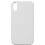 Cиликоновый чехол CTR для iPhone X плотный матовый (серия Colors) (белый)