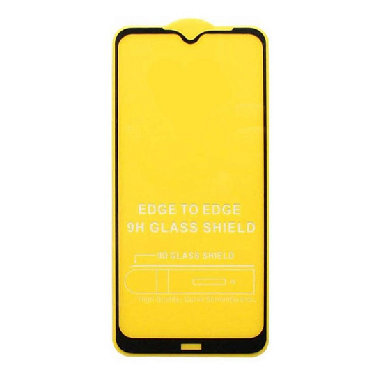 Противоударное стекло 9D NONAME для XIAOMI Redmi Note 8 Pro черное, полный клей, в техпаке