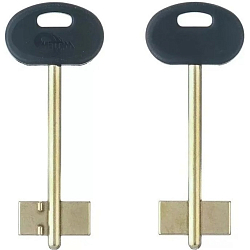 Заготовка ключа Меттэм-2 88*25,8*12,4 мм, лат., с пластиком, б/п