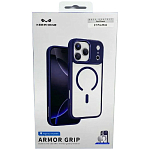Задняя накладка KEEPHONE ARMOR GRIP MAGSEFE CLEAR CASE для iPhone 17 PRO MAX (BLUE)