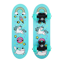 Скейтборд Единорог 44х14 см, колёса PVC d=50 мм