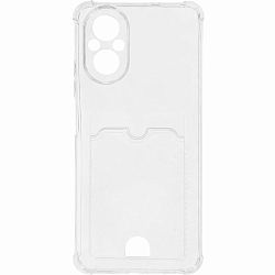 Задняя накладка ZIBELINO Silicone Card Holder для Realme C67 4G (прозрачный) защита камеры