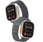 Ремешок KEEPHONE IBAND MAGNETIC SNAP IWATCH 45/46/49MM  LIGHT GREY/DARK GREY