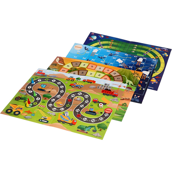Настольная игра «Весёлые ходилки», для мальчиков, 4 в 1 9941506