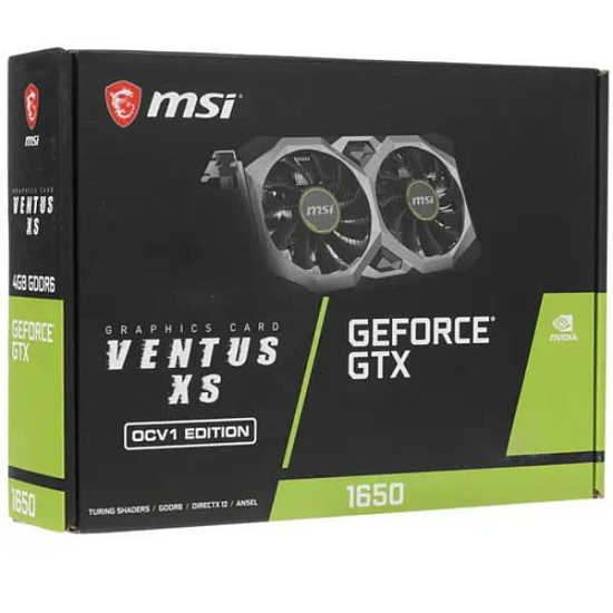 Видеокарта MSI GeForce GTX 1650 GTX 1650 D6 VENTUS XS OCV1 4 ГБ (GTX 1650 D6 VENTUS XS OCV1)
