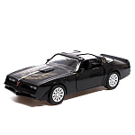 Машина металлическая PONTIAC FIREBIRD, 1:32, открываются двери, инерция, цвет чёрный