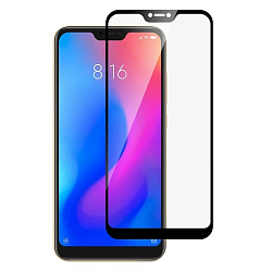 Противоударное стекло 2.5D FAISON для SAMSUNG Galaxy A6 Plus (2018) черное, полный клей