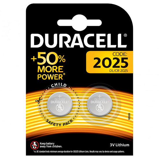 Элемент питания DURACELL CR2025 BL-2