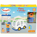 Конструктор ПОЛЕСЬЕ Макси - "Три кота. Папа и автобус" 12 эл