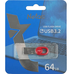 USB 64Gb Netac UM2 красный 3.2