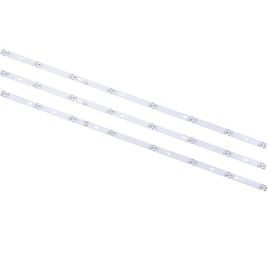 Подсветка для телевизора HI VHIX-40F152MSY, VHIT-40F152MS, Digma DM-LED40MQ11, BBK 40LEM-1043/FTS2C и др. / 40" 6V 8 led (комплект 3 шт) 735mm