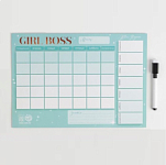 Планинг на магните Girl Boss, + стирающийся маркер