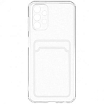 Задняя накладка ZIBELINO Silicone Card Holder для Samsung Galaxy A53 5G (A536) (прозрачный) защита камеры