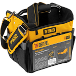 Переноска для инструмента DENZEL 90294, 260х240х300 мм, 22 кармана, наплечный ремен