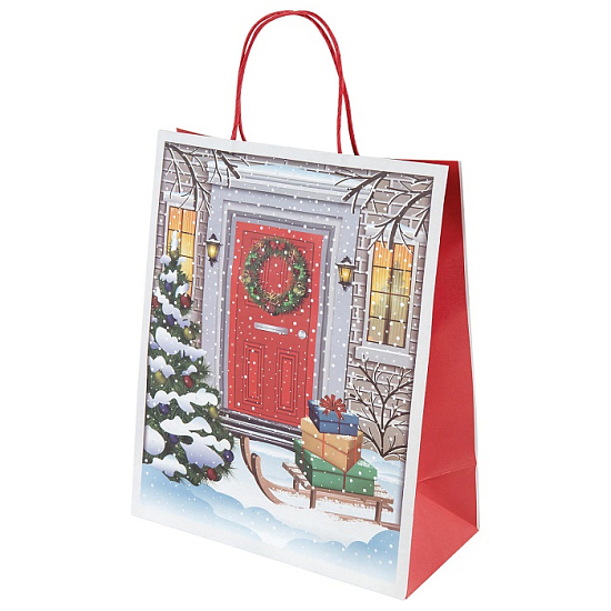 Пакет подарочный КОМПЛЕКТ 26x13x32см, "Сочельник" 592130