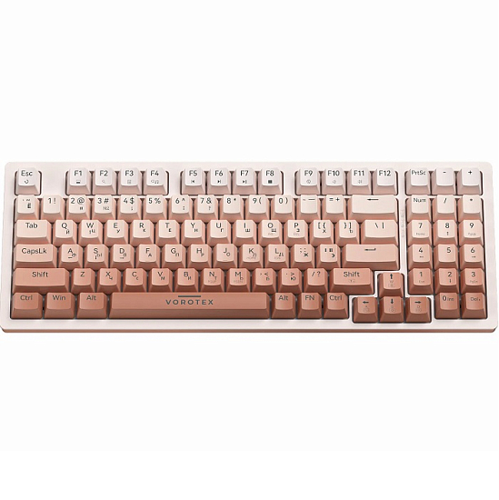 Клавиатура VOROTEX K940 Outemu Red Switch, розовый градиент