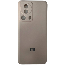 Задняя накладка SILICONE COVER для Xiaomi Mi 13 Lite (темно-пудровый)