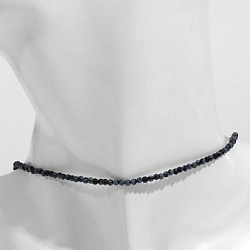 Чокер шар №2 гранёный "Обсидиан", 38см+5см удлинитель 10207618