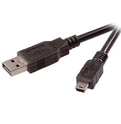 Кабель USB <--> miniUSB  3м TELECOM черный