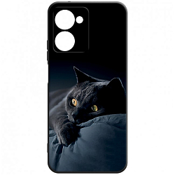 Силиконовый чехол DF для Realme 10 Pro (5G) DF rmCase-28 (black) Art136
