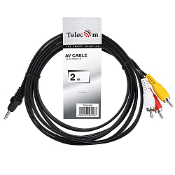Кабель Jack 3.5 <--> 3RCA  2.0м TELECOM TAV4545-2