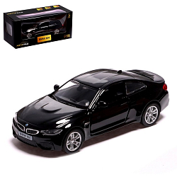 Машина металлическая BMW M4 COUPE, 1:32, инерция, открываются двери, цвет чёрный