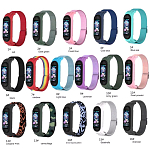 Нейлоновый ремешок ISA для Mi Band 3/4/5/6 Nylon #4318 Мятный с голубым