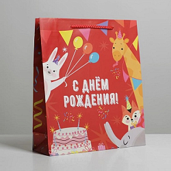 Пакет ламинированный «С Днем Рождения», ML 23 х 27 х 8 см   6582587