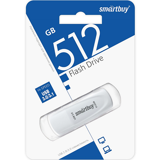 USB 512Gb Smart Buy Scout белый