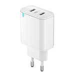 Сетевое ЗУ 2USB 2.4A OLMIO Smart IC, белое