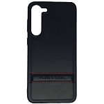 Задняя накладка PULOKA для Samsung Galaxy S23 Plus черный (кожа)