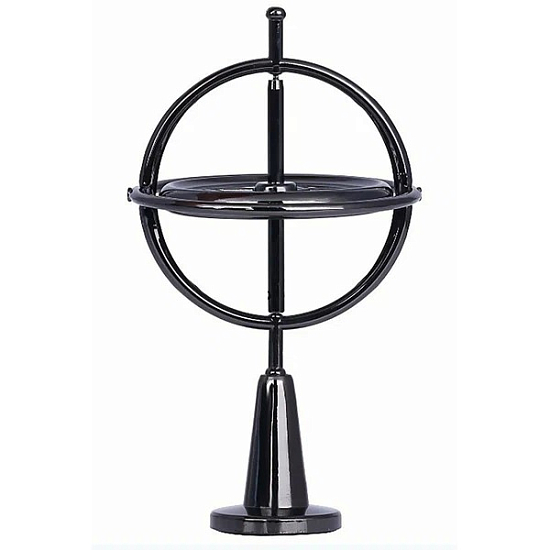 Гироскоп металлический круглый на подставке , BLACK