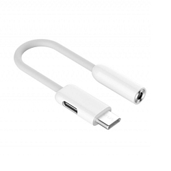 Переходник Jack 3.5 >--> Type-C Xiaomi белый