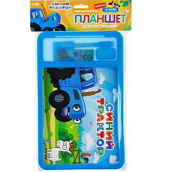 Доска для рисования с маркером-стиралкой, Синий трактор синий  9371505