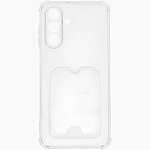 Задняя накладка ZIBELINO Silicone Card Holder для Samsung Galaxy A26 5G (A266) (прозрачный)