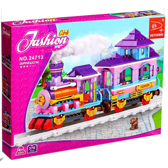 Конструктор AUSINI «Модный поезд», 376 деталей