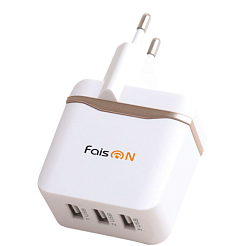 Сетевое ЗУ 3USB 3*3.1A FAISON FS-Z-987, FORTE белый