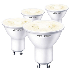 Комплект умных лампочек Yeelight  GU10 Smart bulb W1(Dimmable)(4-pack) / YLDP004 (13YGYC0120005WTEU)