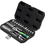 Набор инструментов, 1/4", пластиковый кейс, 29 предметов// Сибртех
