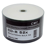 Диск CD-R 700Mb 52x PRINT (CMC) (Bulk-50)